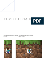 Cumple Tahiel Minecraft