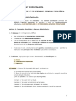 Examen Tema 1 - Llei 58 - 2003, de 17 de Desembre, General Tributària