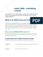 About SWA Armoured Cable