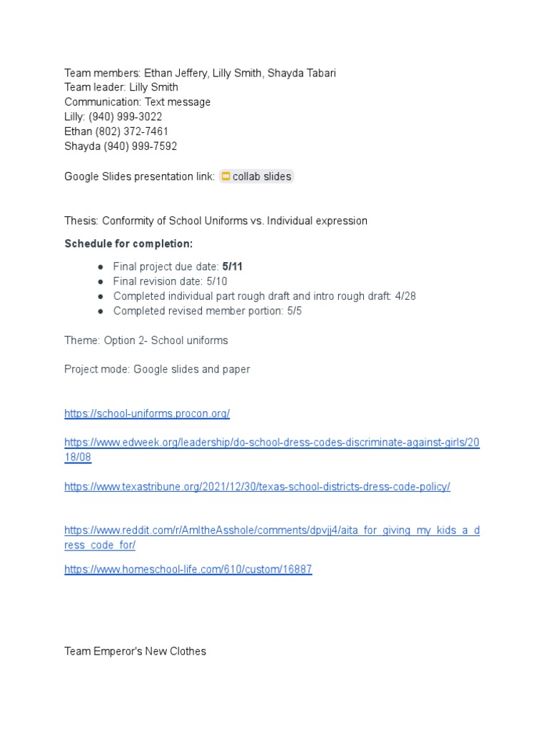 School Dress Code Eng Assignment | Download Free PDF | Clothing | Human ...