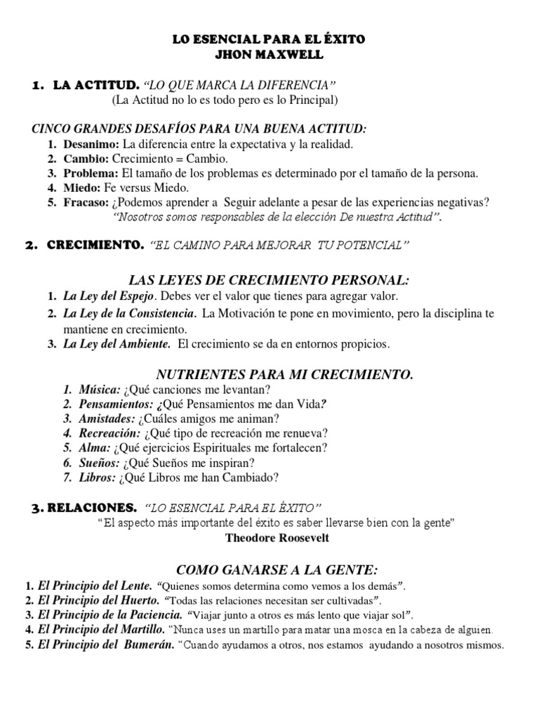 Claves para Alcanzar el Éxito | PDF