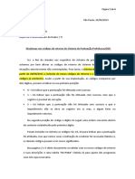 Códigos retorno sistema pontuação prefeituras