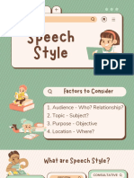 Speech Style