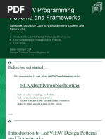 Understanding LabVIEW Programming Patterns and Frameworks