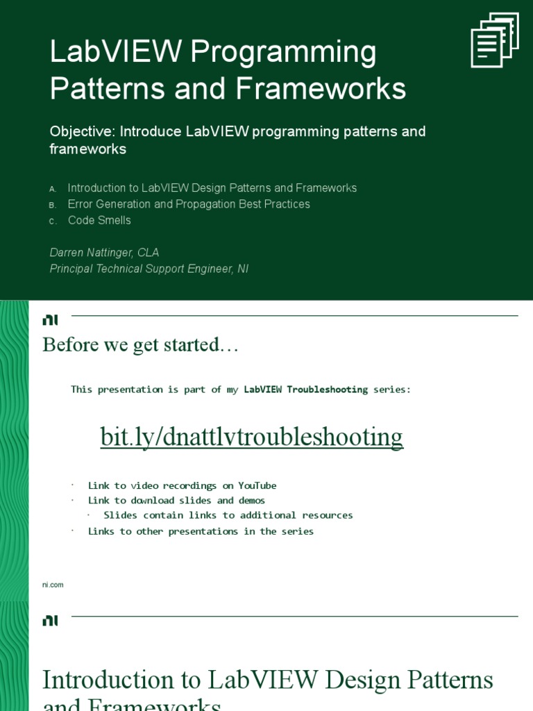 Understanding LabVIEW Programming Patterns and Frameworks | PDF ...