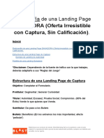 Estructura y Plantilla Landing Page Pre Captura (Oferta Irresisitible - Sin Calificación)