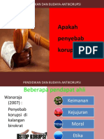 Penyebab Korupsi