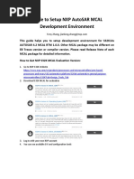 NXPAutosarSetup EB - MCAL S32K14x