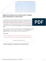 Negocios Exitosos de Construcción - 8 Ideas Rentables para Invertir