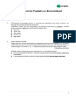 VOD-Português-Exercícios Sobre Pronomes (Possessivos e Demonstrativos) - 2021