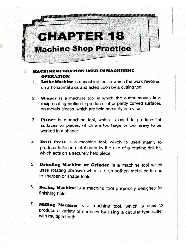 Machine Shop PDF