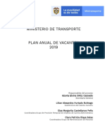 Plan Anual de Vacantes 2019