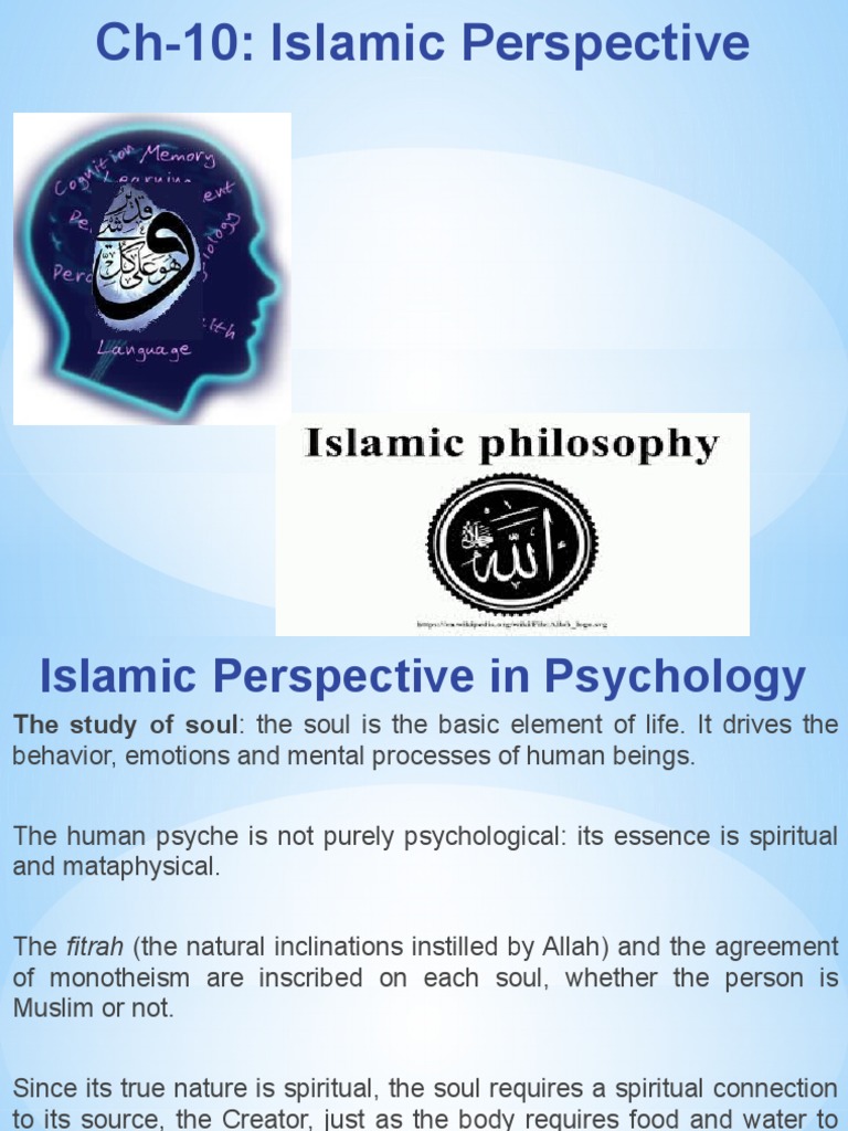 Islamic Psychology and the Soul | PDF | Psychotherapy | Mental Disorder