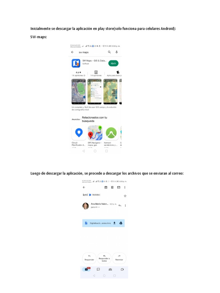 Guía de uso de SW Maps en Android | PDF | Informática