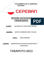 Reseña Entidades Financieras