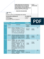 Plan de evaluación de Psicología como ciencia