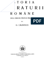 George Calinescu-Istoria Literaturii Romane de La Origini Pana in Prezent