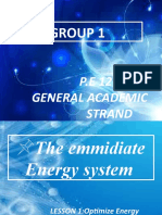 Group 1: P.E 12 General Academic Strand