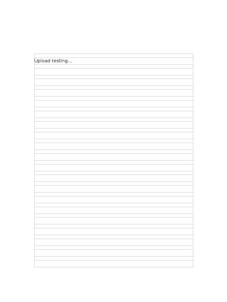Upload Testing | PDF
