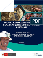 POLÍTICA NACIONAL MULTISECTORIAL PARA LA PEQUEÑA MINERÍA Y MINERÍA ARTESANAL.pdf