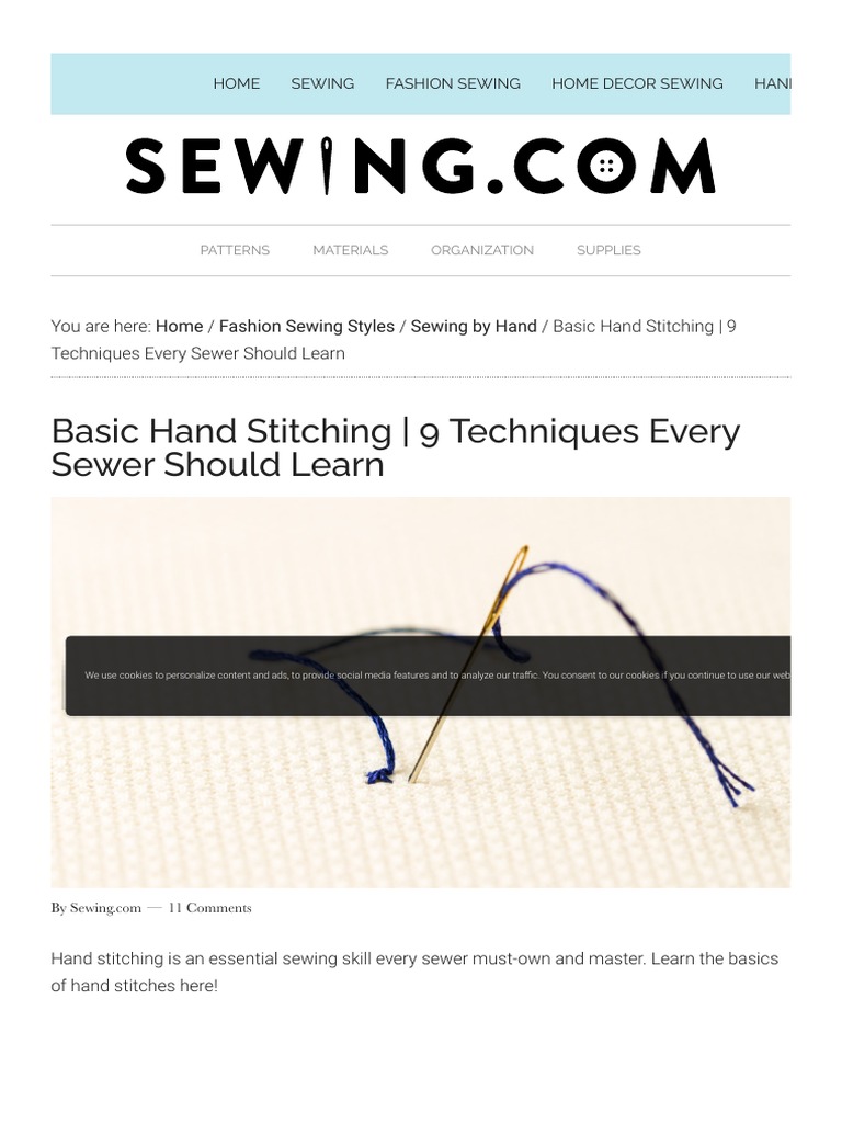 Must-Learn Sewing Skills: Basic Sewing Guide for Beginners