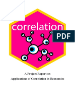 Correlation and Its Applications in Economics