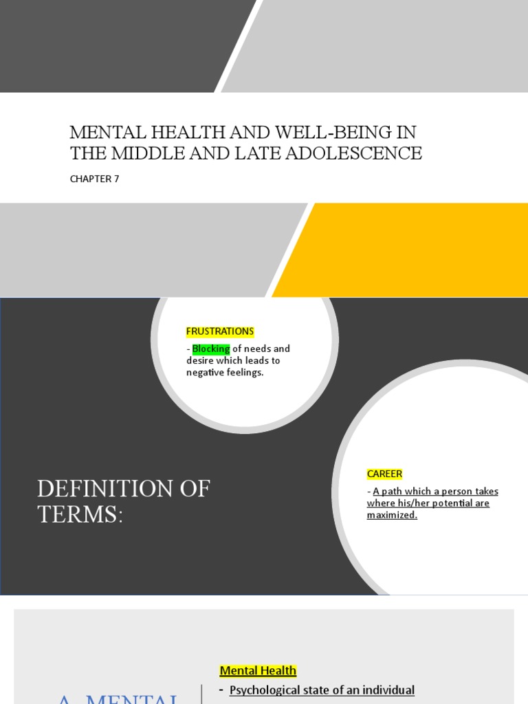 Adolescent Mental Health Insights | PDF | Mental Disorder | Mental Health