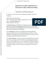 Modelling and Simulating Head-On Conflict-Solving Behaviour of Motorcycles Under Heterogeneous Traffic Condition in Developing Countries