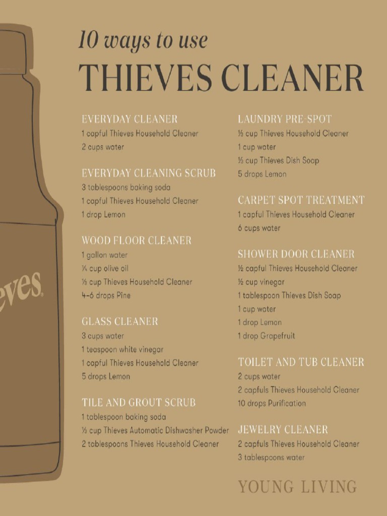 10 Ways To Use Thieves Cleaner PDF