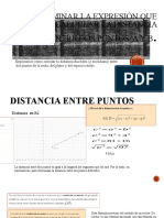 Determinar La Expresión Que Permite Calcular La Distancia