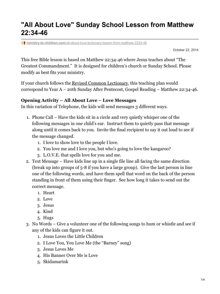 Sunday School Lessons For Kids The Surprising Reason They Love This - wat8r8u