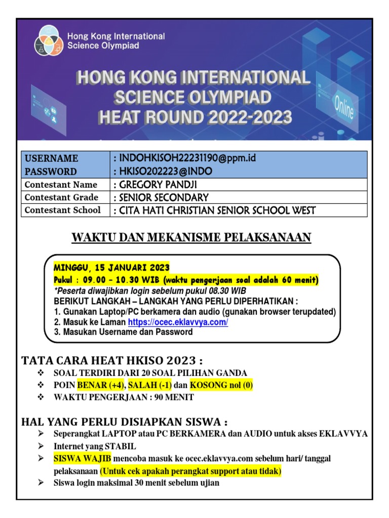 Panduan Pelaksanaan HKISO 2023 | PDF