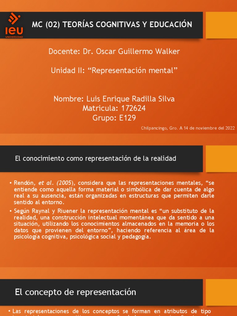 Representaciones Mentales en Educación | PDF | Ciencia y matemáticas