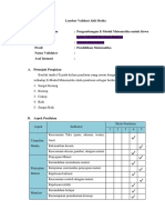 Lembar Validasi Ahli Media