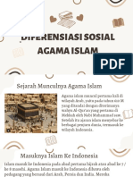 Diferensiasi Sosial Agama Islam