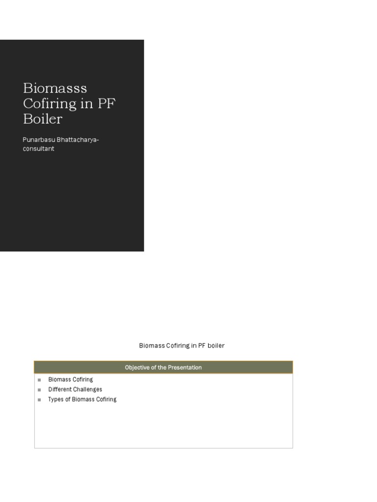 Biomass Cofiring General Approach | PDF | Biomass | Coal