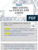 Forcasting Revenues and Costs