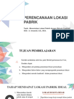 Perencanaan Lokasi Pabrik