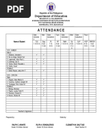 Attendance: Department of Education