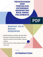 Penggunaan SDM Teknologi Informasi Kesehatan Rsia Mama Palembang