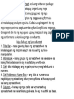 Ang Electronic Spreadsheet Ay Isang Software Package