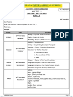 Ais - 15 Ut-1 Syllabus Class 9