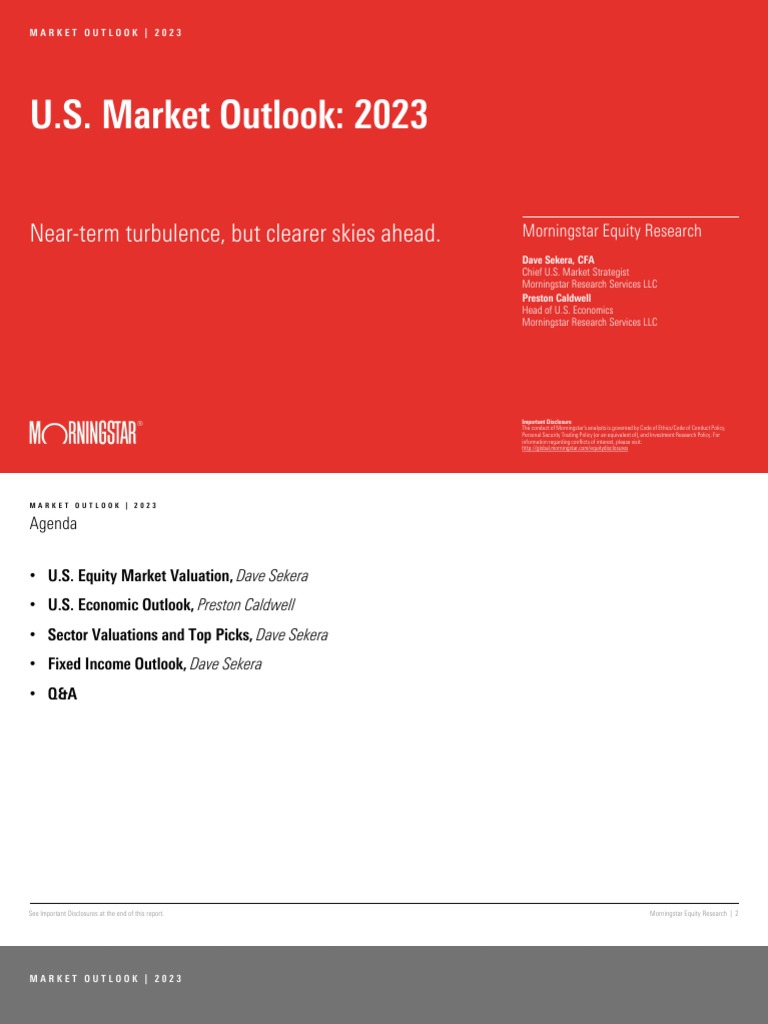 Morningstar US Market Outlook 2023 Near Term Turbulence PDF