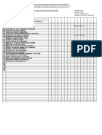 Lista de asistencia de alumnos de Secundaria No. 226