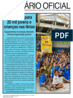 Atividades de férias gratuitas para 20 mil crianças no Rio