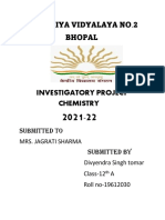 Investigatory Project Chemistry 2021-22