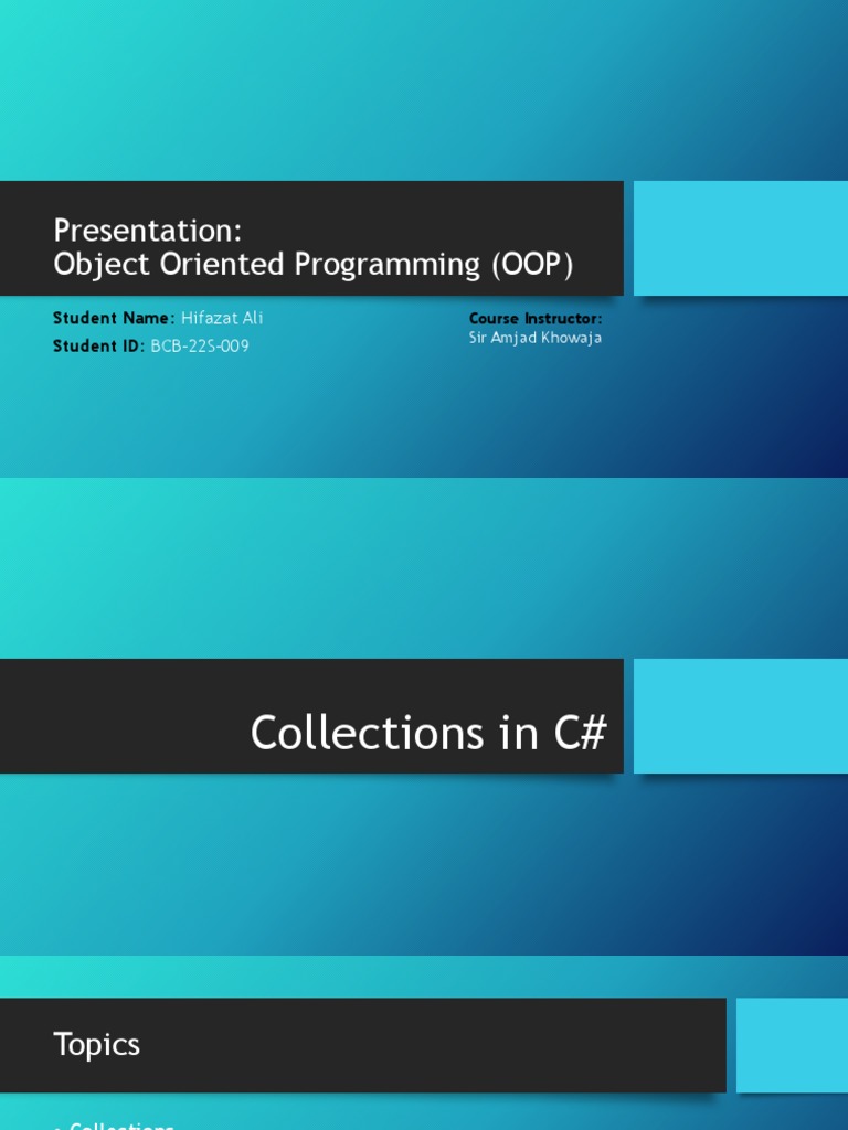 Collections in C# | PDF