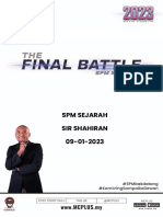 Seminar The Final Battle Sej MR Shahiran 09.01.2023