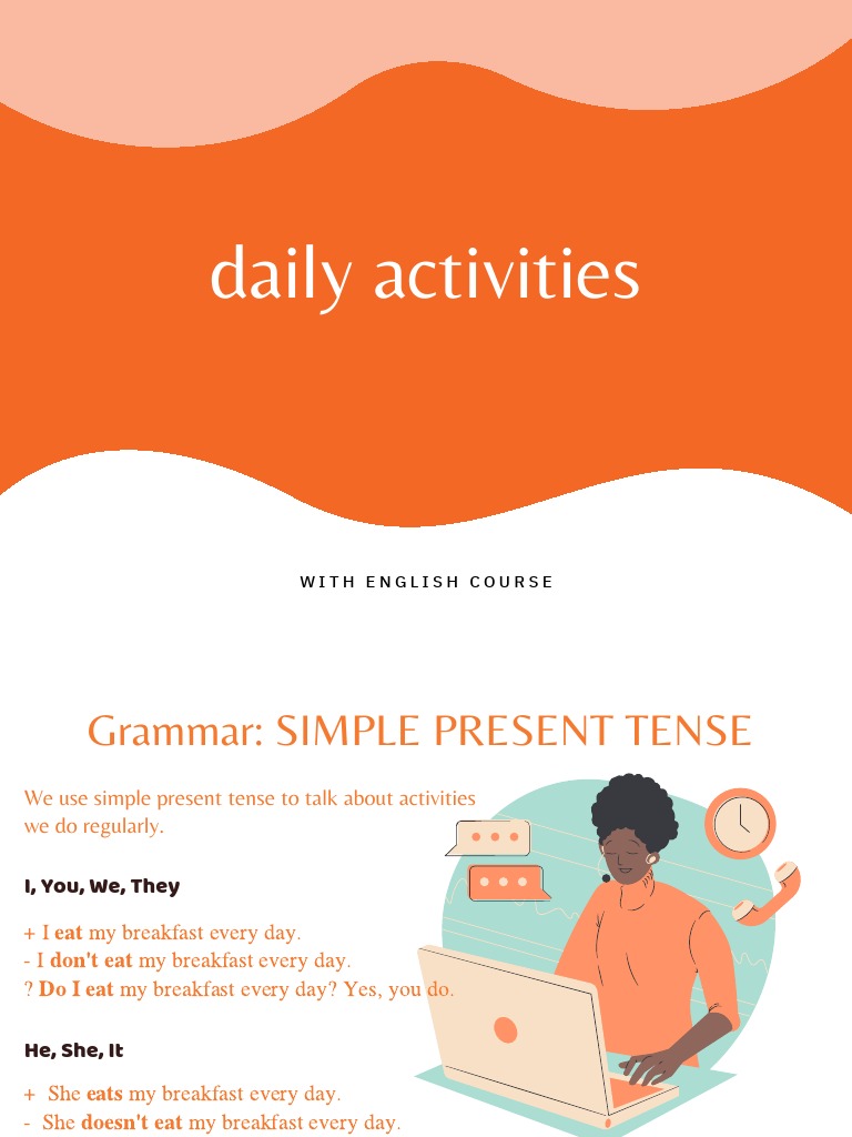 Simple Present Tense in Daily Activities | PDF