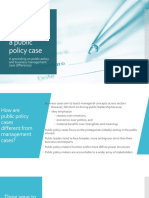 Public Policy and Management Cases Design and Preparing A Public Policy and Management Cases
